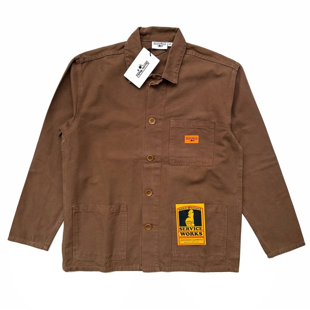 Service Works Classic Chore Shirt - Bark Brown